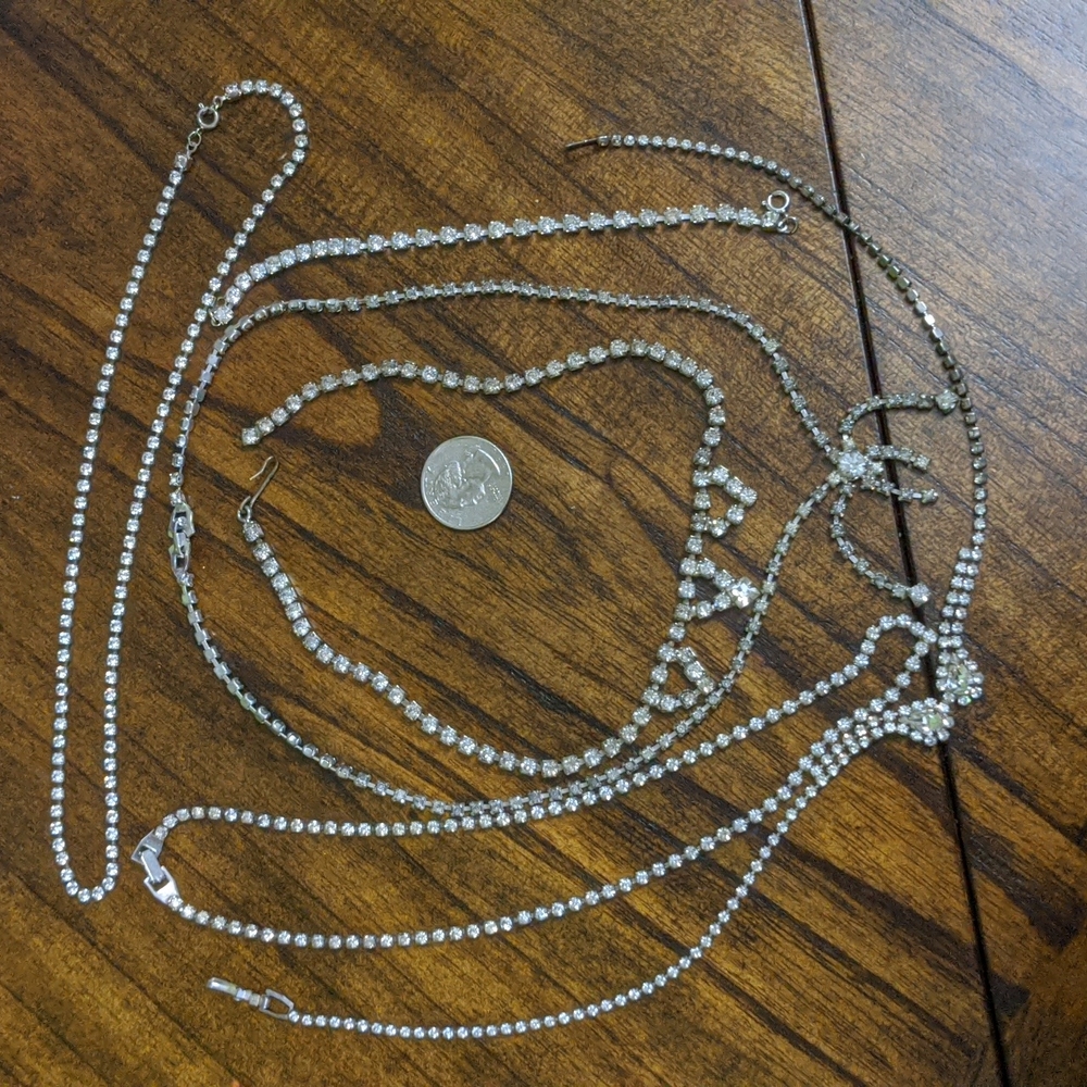 Lot of vintage Rhinestone jewelry